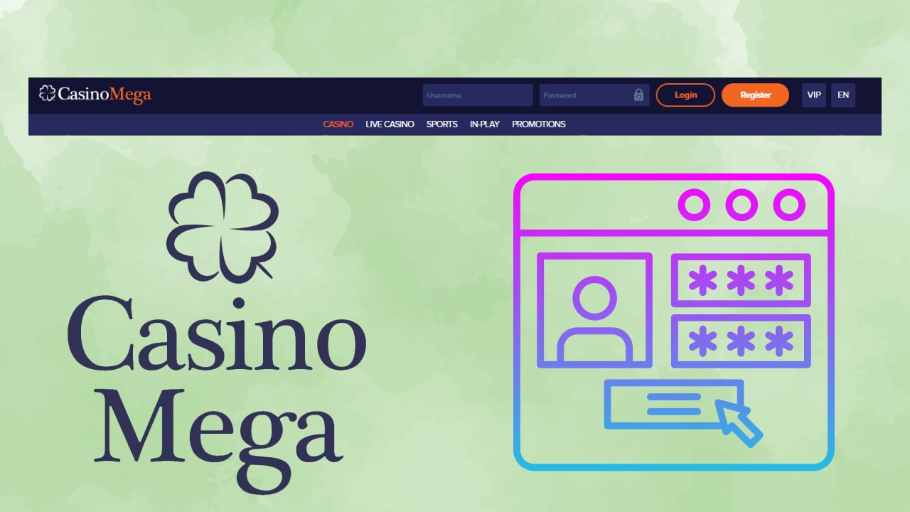 CasinoMega Login Page