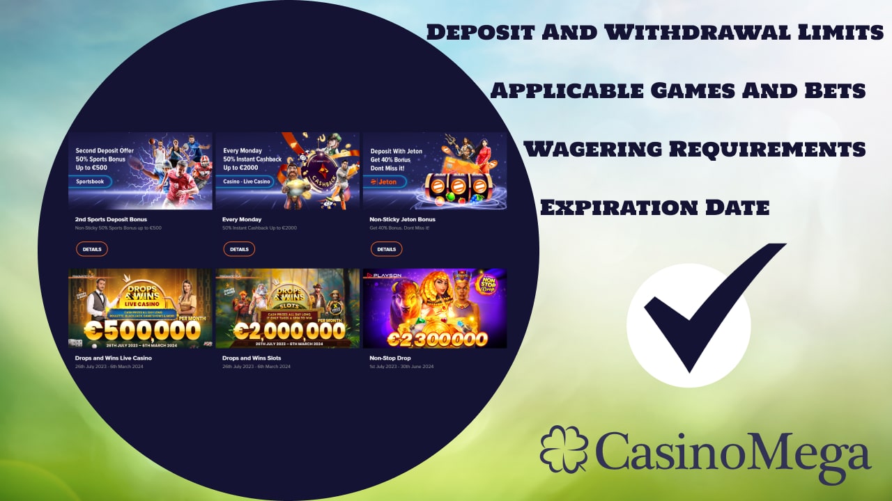 CasinoMega Bonuses what to know