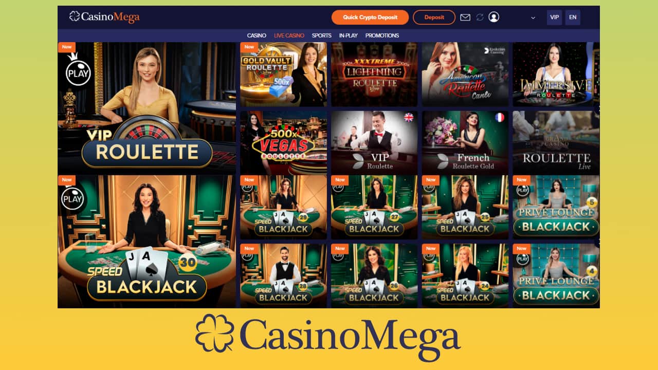 Explore Casinomega Live Casino