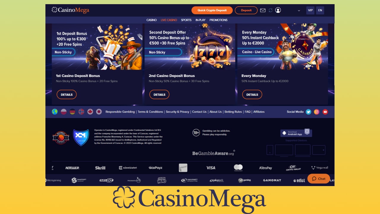 Live Casino Game Bonuses