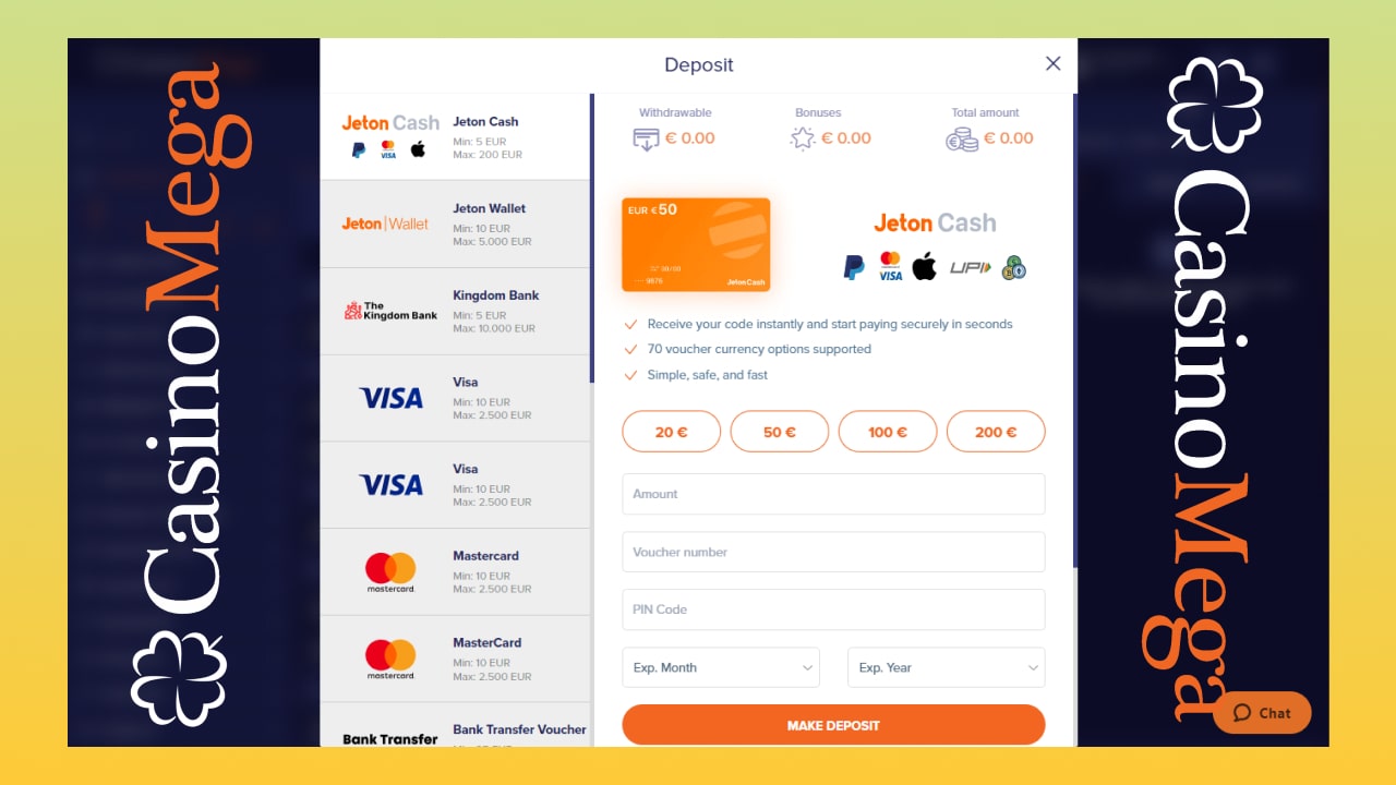 Live Casino Game Payments