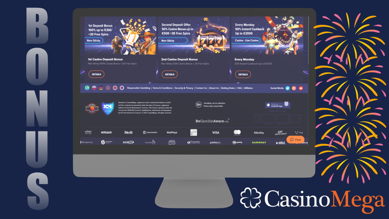 CasinoMega Bonuses